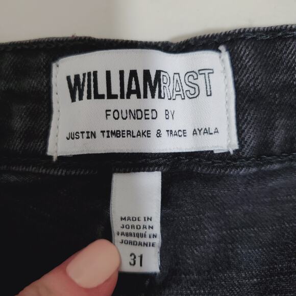 William Rast | Perfect Shorts Distressed Studded Pocket Denim Raw Hem Shorts - Picture 5 of 7